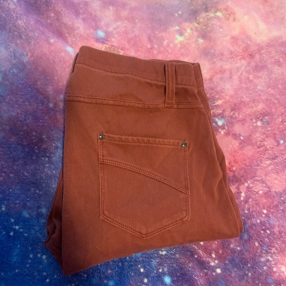 Burnt orange jeggings